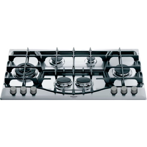 Ariston Built-in Gas Hob, 90 cm, 6 Burners in Stainless Steel - PHN 961 TS/IX/A | مسطح غاز بلت ان اريستون، 90 سم باللون ستانلس ستيل - PHN 961 TS/IX/A