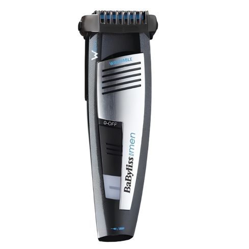 BaByliss Beard Trimmer Stainless Steel Blades in Black - E848SDE | ماكينة تشذيب اللحية بيبي ليس شفرات ستانلس ستيل باللون أسود - E848SDE