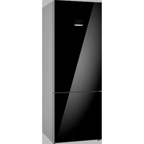 Bosch Refrigerator 508 Liter in Black Glass - KGN56LB3E9 | ثلاجة بوش 508 لتر باللون زجاج اسود - KGN56LB3E9