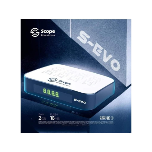 Scope S Evo receiver, 2 Remote, 2GB Ram, 