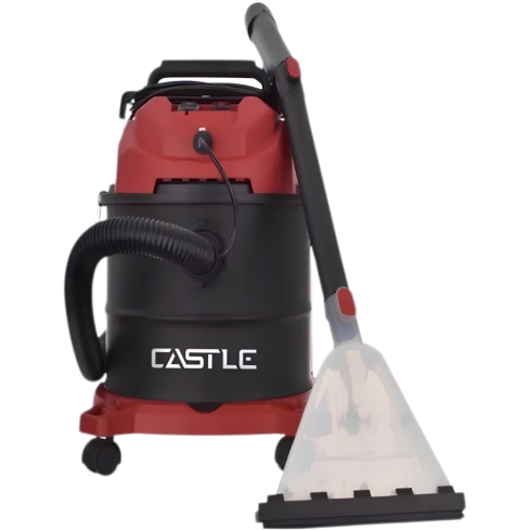 Castle Wet & Dry Vacuum Cleaner 2600W in Black & Red | مكنسة جافة ورطبة كاسل 2600 وات لون أسود × أحمر