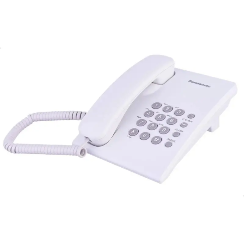 تليفون أرضي سلكي باناسونيك، KX-TS500MX W - ابيض