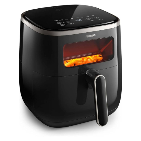 Philips 3000 Series XL Digital Air Fryer, 5.6 Liter, 1700 Watt, Black - HD9257/80