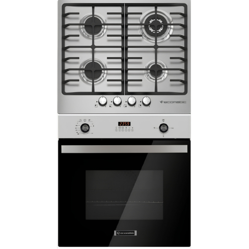 طقم مطبخ بلت ان ايكوماتيك، 60 سم، طقم قطعتين، زجاج أسود، MDB8 (S603X + G6104TD)