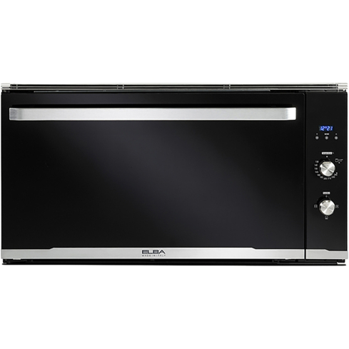 ELBA Built-in Gas Oven, 90 cm, 74 Liter, Gas Grill, With Fan, Black Glass, ELIO 910G | البا فرن غاز بلت ان، 90 سم، 74 لتر، شواية غاز، بالمروحة، زجاج أسود، ELIO 910G