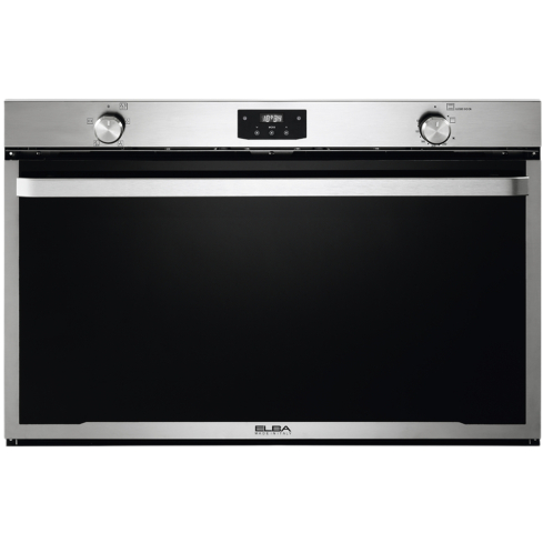 ELBA Built-in Gas Oven, 90 cm, 106 Liter, Gas Grill, With Fan, Stainless Steel, ELIOG90EG | البا فرن غاز بلت ان، 90 سم، 106 لتر، شواية غاز، بالمروحة، ستانلس ستيل، ELIOG90EG