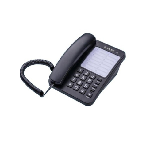 EL-Adl.Tec 209 Corded Landline Telephone - Black