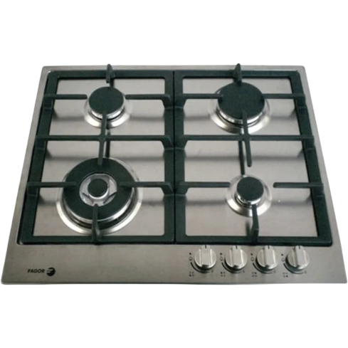 FAGOR Built-in Gas Hob, 60 cm, 4 Burners in Stainless Steel - 5FI64GLSTXA | مسطح غاز بلت ان فاجور، 60 سم باللون ستانلس ستيل - 5FI64GLSTXA