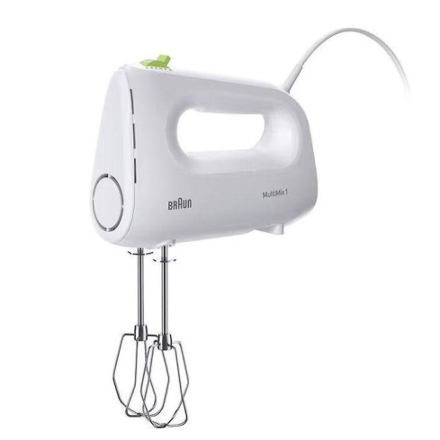 Braun MultiMix 1 Hand Mixer, 450 Watt, White - HM 1100