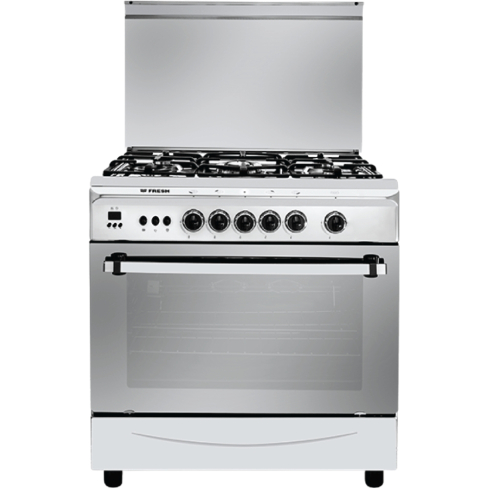 Fresh Gas Cooker 80 cm in Stainless Steel | بوتاجاز فريش 80 سم باللون ستانلس ستيل