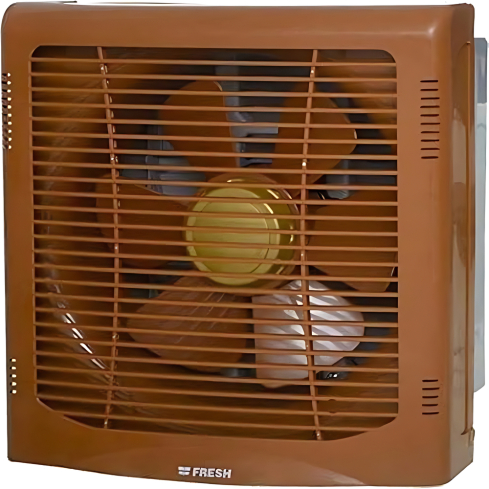 Fresh Wall Exhaust Fan 25 cm in Brown | شفاط حائط فريش 25 سم باللون بني