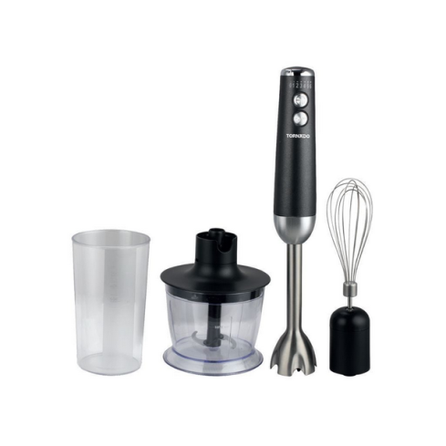 TORNADO Hand Blender, 700ml, 1200 Watt, Black - HB-1200BST