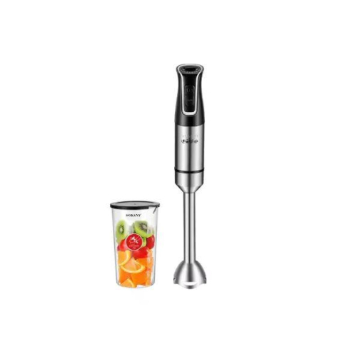 Sokany Hand Blender + Cup, 700 ml, 1200 Watt, Black - SK-02028