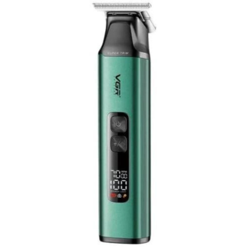 VGR Professional Grooming Kit, 14-in-1, 800 mAh, 100 Min Runtime, IPX6, LED Display, Red, V-117
