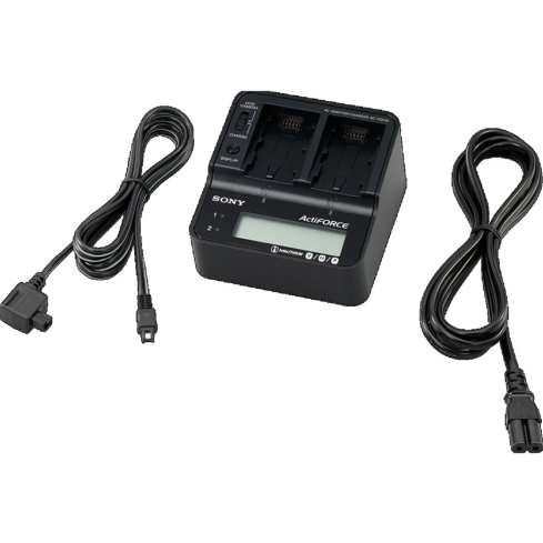 شاحن سوني لبطاريات ليثيوم أيون من سلسلة H، موديل AC-VQH10 - أسود