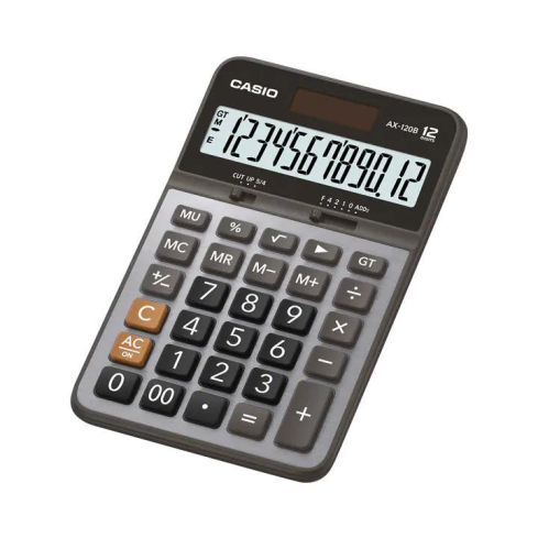 Casio AX120B Practical Desk Calculator - Grey