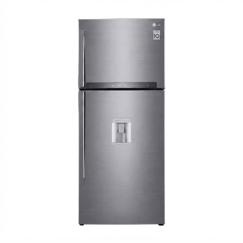 LG Refrigerator 509 Liter in Stainless Steel - GN-F702HLHU | ثلاجة إل جي 509 لتر باللون استانلس ستيل - GN-F702HLHU