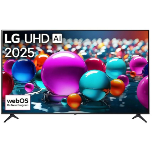LG 75 Inch Smart TV , 4K UHD LED Built-In Receiver, 75UA84006LB in Black | شاشة تلفزيون سمارت إل جي ، مقاس 75 بوصة ، LED ، دقة 4K UHD ، بريسيفر داخلي ، موديل 75UA84006LB باللون أسود