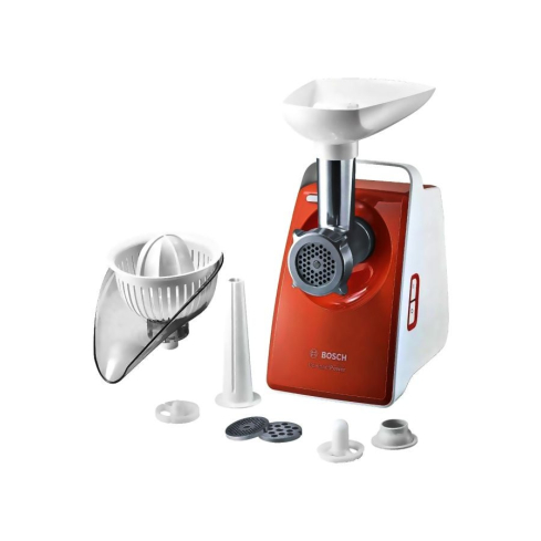 BOSCH CompactPower Meat Grinder, 1600 Watt, Orange White - MFW3630I