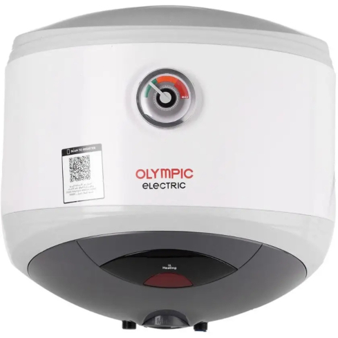 Olympic Electric Water Heater 30 Liter Hero in White | سخان مياه كهربائي أوليمبيك 30 لتر هيرو باللون أبيض