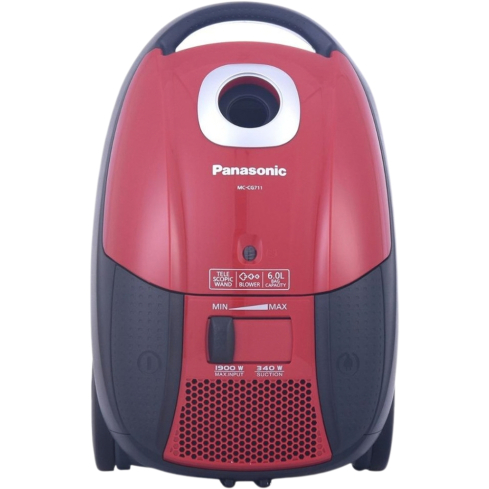 Panasonic Canister Vacuum Cleaner 1900W in Red | مكنسة برميلية باناسونيك 1900 وات لون أحمر