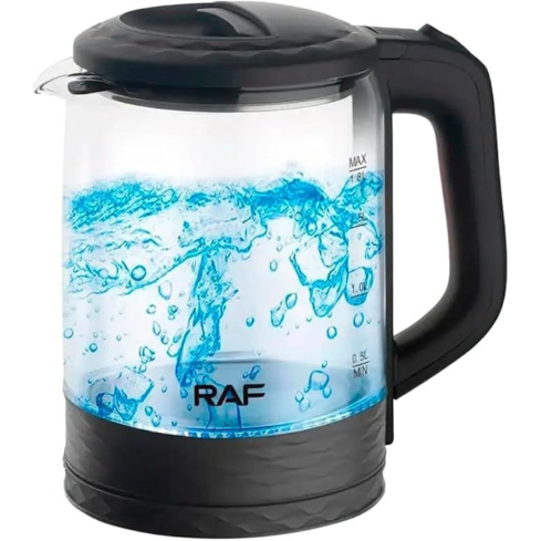 RAF Electric Kettle 1.8 Liter in Silver | غلاية كهربائية راف 1.8 لتر باللون فضي