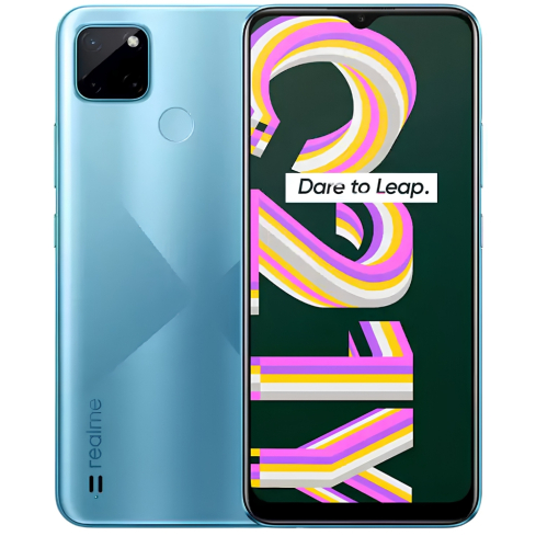 Realme C21Y 64 GB 4 GB RAM Blue 4G LTE Smartphone | ريلمي C21Y 64 جيجابايت رام 4 جيجابايت لون ازرق شبكة 4G LTE