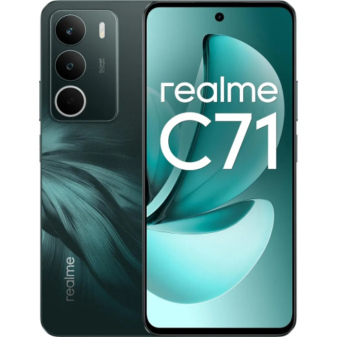 Realme C71 128 GB 4 GB RAM Green 4G LTE Smartphone | ريلمي C71 128 جيجابايت رام 4 جيجابايت لون اخضر شبكة 4G LTE