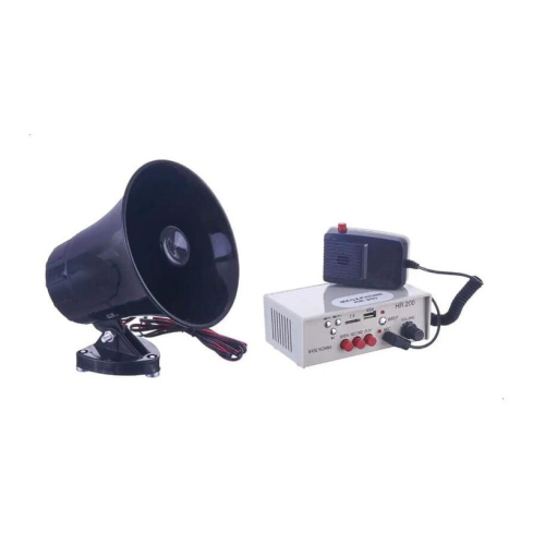 Unitex Horn Speaker 25 W in Black - HR-200 | سماعة هورن يونيتكس 25 وات باللون أسود - HR-200