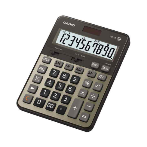 Casio DS-1B-GD Desktop Calculator - Grey
