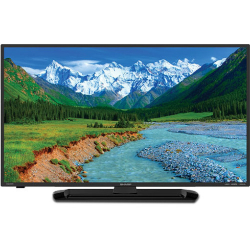 Sharp 32 Inch TV , HD LED, LC-32LE265M in Black | شاشة تلفزيون شارب ، مقاس 32 بوصة ، LED ، دقة HD ، موديل LC-32LE265M باللون أسود