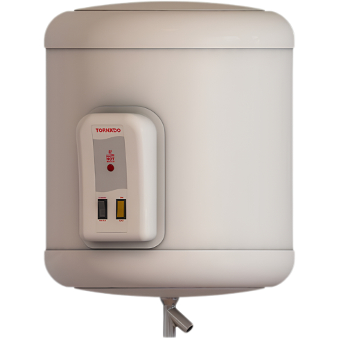 Tornado Electric Water Heater 35 Liter in Off White - EHA35TSMF | سخان مياه كهربائي تورنيدو 35 لتر باللون أوف وايت - EHA35TSMF