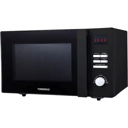 Tornado Microwave 25 Liter in Black | ميكروويف تورنيدو 25 لتر باللون الأسود