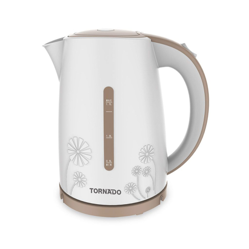 TORNADO Plastic Kettle 1.7 Liter 1850-2200 Watt White TKP-2117