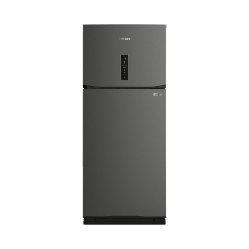 Tornado Refrigerator 396 Liter in Dark Stainless - RF-480AT-DST | ثلاجة تورنيدو 396 لتر باللون استانلس غامق - RF-480AT-DST