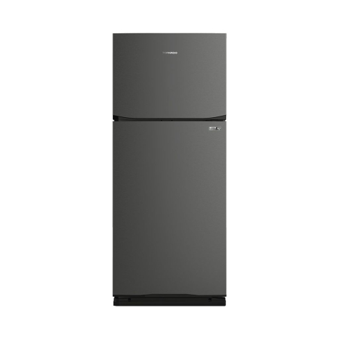 Tornado Refrigerator 396 Liter in Dark Stainless - RF-480T-DST | ثلاجة تورنيدو 396 لتر باللون استانلس غامق - RF-480T-DST
