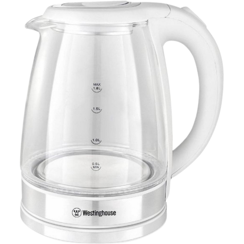 Westinghouse Electric Kettle 1.8 Liter in White | غلاية كهربائية وستنجهاوس 1.8 لتر باللون أبيض