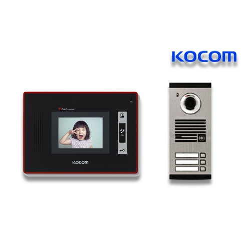 انتركم فيديو كوكوم، بشاشة LCD مقاس 4.3 بوصه، موديل KCV-W354+KVL-C303i Kit  (EA3) - متعددالالوان