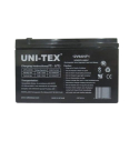 UNI-TEX 12V9AH/F1 Rechargeable Lead Acid Battery - Black