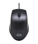 Dob M 8200 Wired USB Optical Mouse - Black