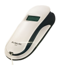 El Adl Tech 50C Corded Landline Phone, Digital Screen - Black White