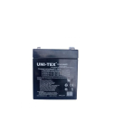 UNI-TEX Battery, 12V, 4.2A - Black