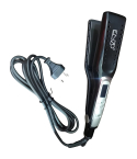 ENZO Professional Hair Straightener Wide Ceramic Plates Digital Display in Black - TA-1451 | مكواة شعر إنزو احترافية ألواح سيراميك عريضة شاشة ديجيتال باللون أسود - TA-1451