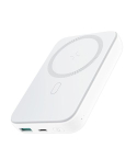 Joyroom USB-C 20W + USB-A 18W + MagSafe Wireless 15W Power Bank, 10000 mAh, 2 Port, White - JR-W020
