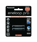 Panasonic Eneloop Pro AAA Rechargeable Batteries, 950mAh, 2 Pieces - Black