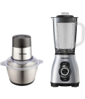 TORNADO TSET-GBLCH Glass Blender, 800W and Chopper, 300W, 1.75L - Silver