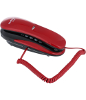 El Adl Tech 101BE Corded Landline Phone- Black Red