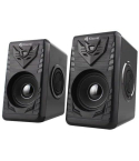 Kisonli T-008A Wired Computer Speaker, 2 Pieces - Black