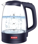 Fresh Glass Electric Kettle, 1.7 L - Black