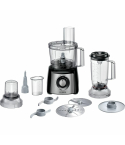 BOSCH MultiTalent 3 Plus Food Processor, 900 Watt, 2.3 Liter, Stainless Steel and Black - MCM3PM386